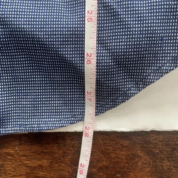 Zara Man slim fit button down Long sleeved Cotton Blue and white Men’s Size M - Picture 9 of 10